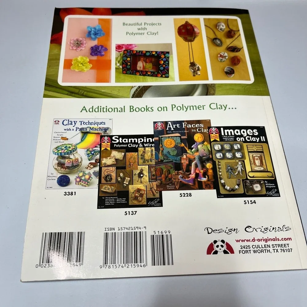 Polymer Clay Instruction Book Lot of 4 Crafting‎ Techniques Projects